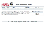Tablet Screenshot of generalautomotivesupply.com